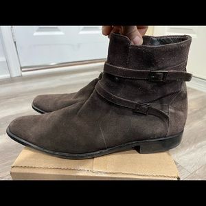Hugo Boss Suede Boots size 11 Brown